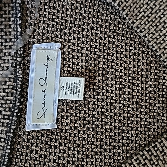 STUNNING FRENCH LAUNDRY TWEED/ WAFGLE PRINT BUTTON DOWN SWEATER - Picture 2 of 8